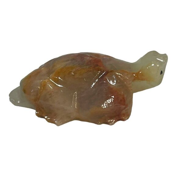 Lot of 3 Vintage Hand Carved Stone Turtle Figurines Paperweight Soapstone Set 3 - Picture 14 of 16